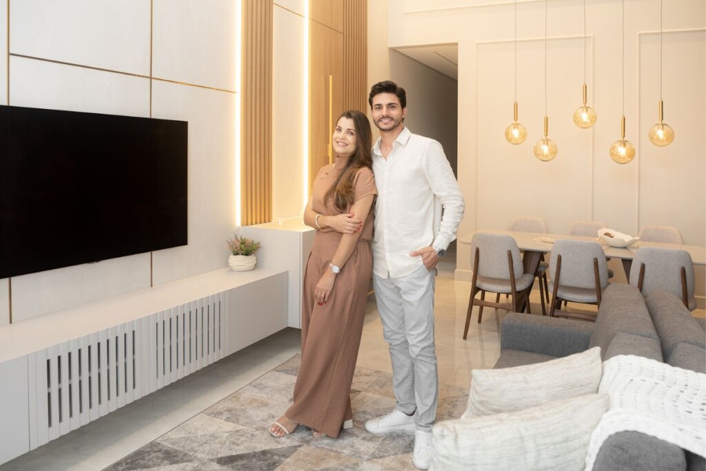 STN Arquitetura na sala da casa aconchego