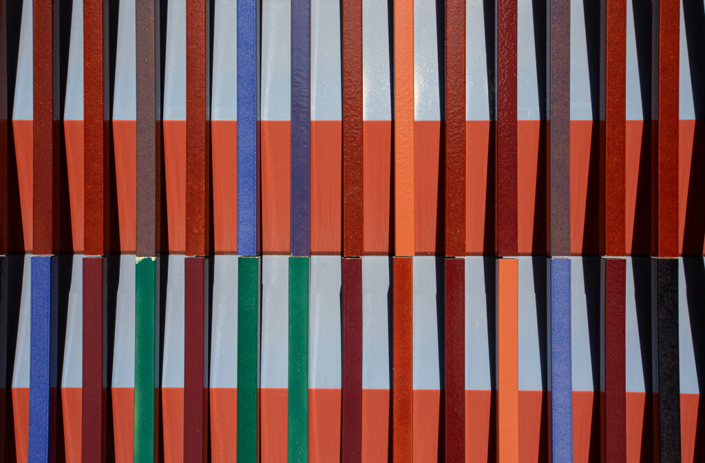 ripas coloridas no Museu Brandhorst